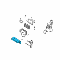 OEM 2008 Infiniti FX35 Duct Assembly-Air Diagram - 16554-AM61A