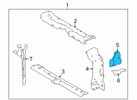 OEM 2022 Toyota Corolla Cross Bracket Diagram - 53273-0A070