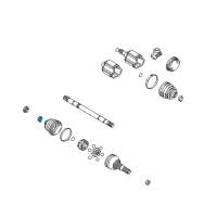 OEM Pontiac Aztek Outer Boot Clamp Diagram - 88897260