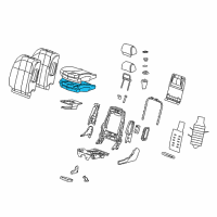 OEM 2006 Cadillac STS Pad Asm, Driver Seat Cushion Diagram - 88952680