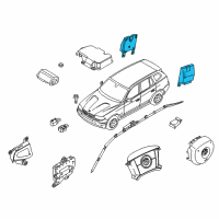 OEM 2004 BMW X3 Sensor, B-Pillar Diagram - 65-77-3-414-264