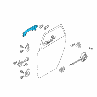 OEM 2012 Hyundai Tucson Door Handle Assembly, Exterior Diagram - 82651-2S020