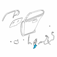 OEM 2005 Pontiac Bonneville Motor Asm, Rear Side Door Window Regulator Diagram - 19152005