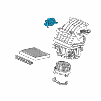 OEM 2012 Honda Civic Motor Assembly, Fresh/Recirculating Diagram - 79350-TR0-A01