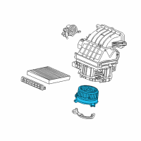 OEM 2013 Honda Civic Motor Set, Fan Diagram - 80030-TR0-305