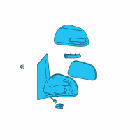 OEM Toyota Sienna Mirror Assembly Diagram - 87910-08160-B0
