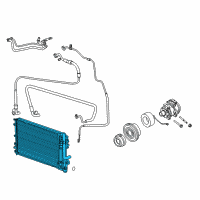OEM Chrysler Cooler-CONDENSER And Trans Cooler Diagram - 68085784AA