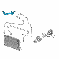 OEM 2013 Chrysler 300 Line-A/C Suction And Liquid Diagram - 68091028AD