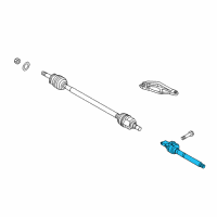 OEM 2015 Hyundai Tucson Bearing Bracket & Shaft Assembly Diagram - 49560-2S250