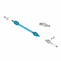 OEM 2014 Kia Sportage Shaft Assembly-Drive, LH Diagram - 495003W510SJ