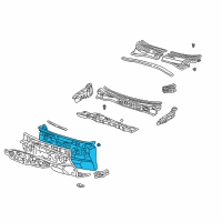 OEM 2002 Toyota Prius Insulator Assy, Dash Panel Diagram - 55210-47020