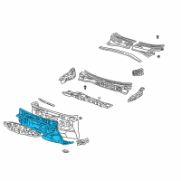 OEM 2002 Toyota Prius Panel Sub-Assembly, Dash Diagram - 55101-47030