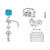 OEM 2001 Dodge Ram 1500 Van Cap-Distributor Diagram - 5142592AA