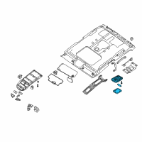 OEM 2010 Nissan Xterra Room Lamp Assy Diagram - 26410-7S12A