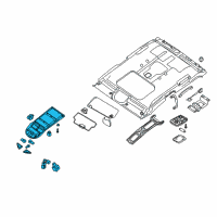 OEM Nissan Lamp Assembly Map Diagram - 26430-ZR85A