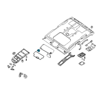 OEM 2011 Nissan Titan Holder-SUNVISOR Diagram - 96409-7S000