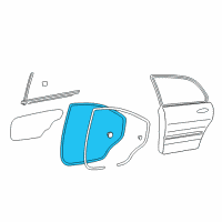 OEM 1999 Hyundai Sonata Weatherstrip Assembly-Rear Door Side LH Diagram - 83130-38000