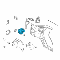 OEM Ford Focus Fuel Pocket Diagram - 8S4Z-5427936-A