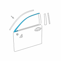 OEM 2014 Lexus ES350 MOULDING Sub-Assembly, Front Diagram - 75071-33120