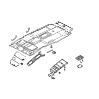 OEM 2004 Infiniti QX56 Holder-SUNVISOR Diagram - 96409-7S003