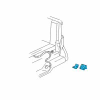 OEM Chevrolet S10 License Lamp Diagram - 15721390