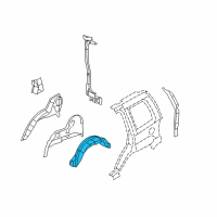 OEM Jeep Shield-Fender Side Diagram - 55157412AB