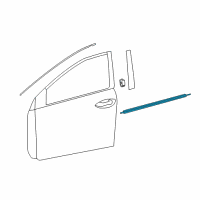 OEM 2018 Toyota Corolla Belt Molding Diagram - 75710-02310