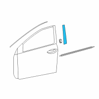 OEM Toyota Corolla Frame Molding Diagram - 75756-02030