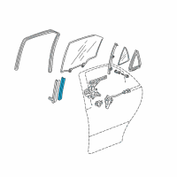 OEM 2001 Acura TL Channel, Rear Door Run (Lower) Diagram - 72739-S0K-A00