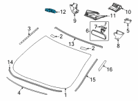 OEM Honda Civic SENSOR, RAIN & LIGHT Diagram - 38970-T20-A02