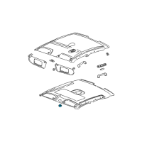 OEM 2000 Saturn LW1 Switch Asm, Sun Roof *Opel Gray Diagram - 9135541