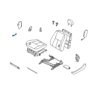 OEM 2007 Infiniti G35 Front Seat Switch Assembly, Left Diagram - 87066-AM006