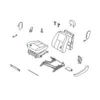 OEM 2004 Infiniti G35 Pad-Front Seat Cushion Diagram - 87361-AM500