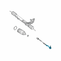 OEM 2009 BMW X6 Tie Rod End With Ball Joint Diagram - 32-10-6-793-497