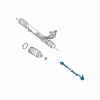 OEM 2012 BMW X6 Front Steering Right Tie Rod Diagram - 32-10-6-793-496