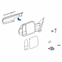 OEM Ram 1500 Cover Kit-Mirror Diagram - 68428568AB