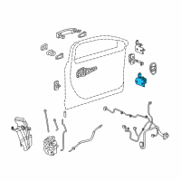 OEM 2011 Buick Regal Lower Hinge Diagram - 13228959