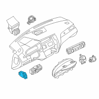 OEM 2018 BMW X4 Switch, Hazard Warning System Diagram - 61-31-9-389-076