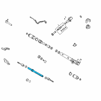 OEM 1999 Lexus LX470 Power Steering Rack Sub-Assembly Diagram - 44204-60020