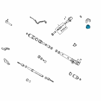 OEM 2000 Lexus LX470 Grommet, Steering Rack Housing, NO.2 Diagram - 45517-60010