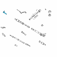 OEM 2002 Lexus LX470 End Sub-Assy, Tie Rod, LH Diagram - 45047-69100