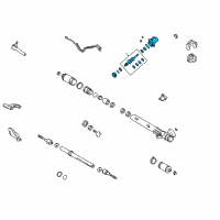 OEM 1999 Lexus LX470 Valve Assy, Power Steering Control Diagram - 44210-60040