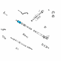 OEM 2000 Lexus LX470 Boot, Steering Rack Diagram - 45535-60010