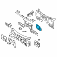 OEM 2012 BMW X6 Reinforcement, Foot Controls Diagram - 51-71-7-137-365