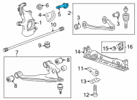 OEM 2020 GMC Sierra 3500 HD Adjust Bolt Diagram - 11549102