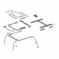 OEM Lexus IS300 Gear Sub-Assy, Sliding Roof Drive Diagram - 63260-53010