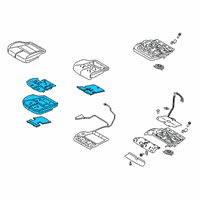 OEM 2022 Lincoln Corsair PAD ASY - FRONT SEAT HEATING Diagram - LJ7Z-78632A23-L