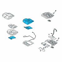 OEM 2022 Lincoln Corsair PAD ASY - FRONT SEAT HEATING Diagram - LJ7Z-78632A23-K
