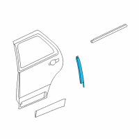 OEM 2009 Cadillac SRX Applique Diagram - 25768300