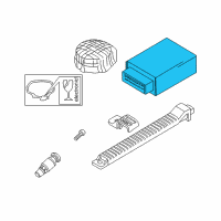 OEM BMW 323i Tire Pressure Sensor Control Module Diagram - 36-14-6-759-022